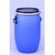 Plastic klemdekselvat 60 liter blauw