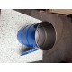 60 liter Metalen vat grijs met deksel