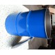 60 liter Metalen vat grijs met deksel